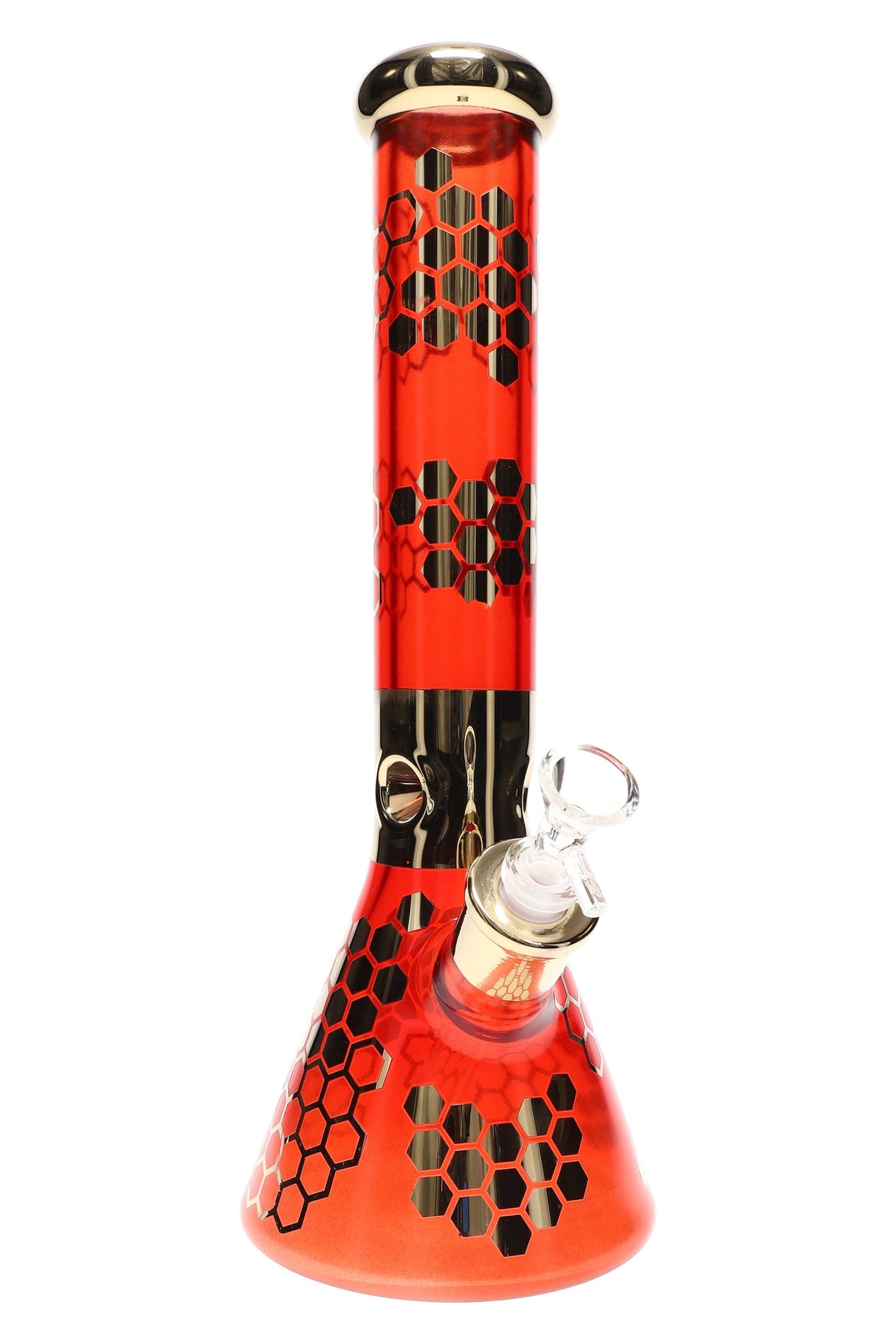 14″ 7 mm Honeycomb Beaker Bong – 18.8 mm GoG
