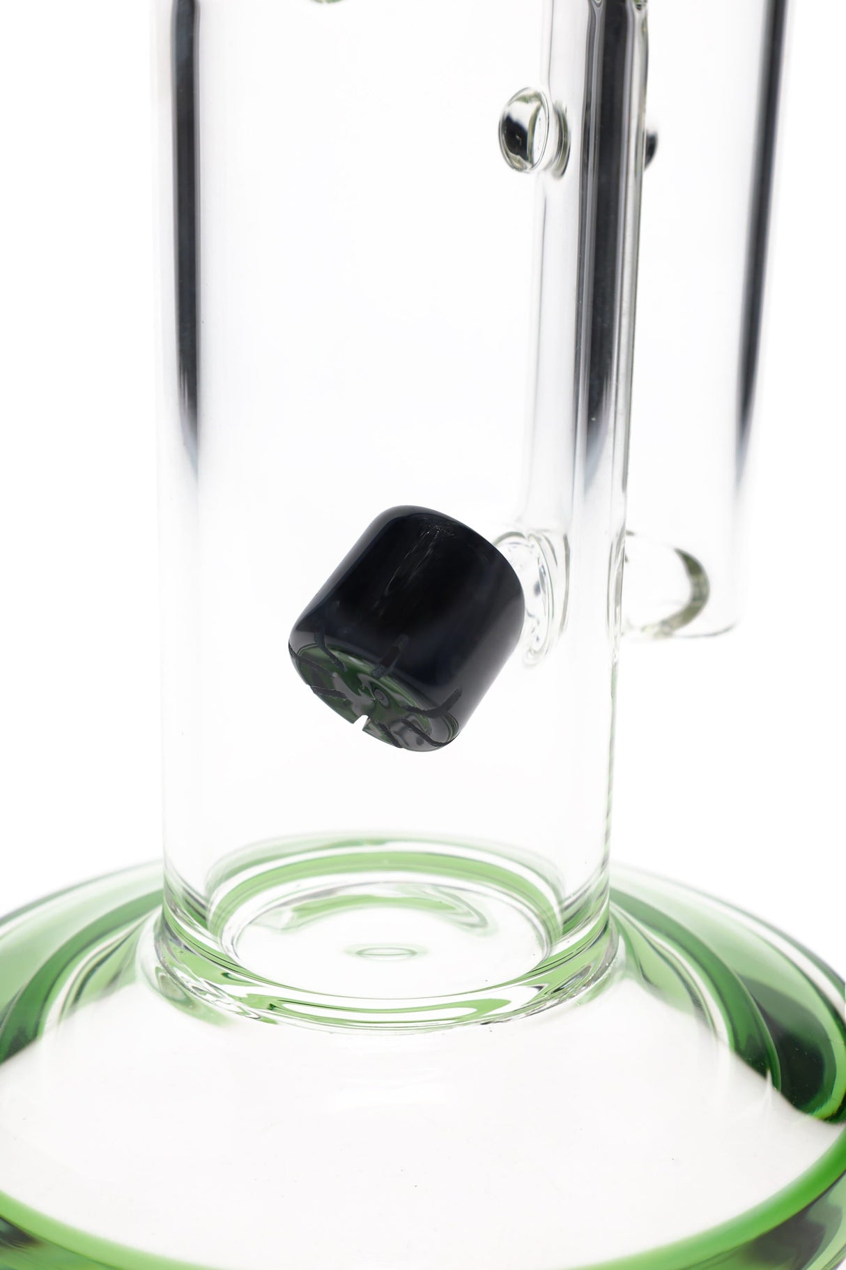 Straight Tube Glass Bong “Bubble Grip” – 14″ – Assorted Colors