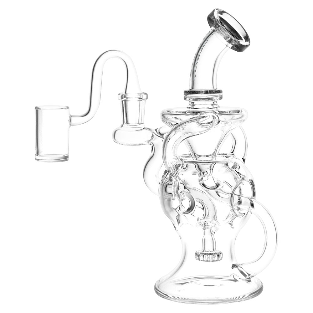 Pulsar Super Ball Egg Style Recycler Rig, 7.75" Clear Borosilicate with 3 Arms, 14mm Female