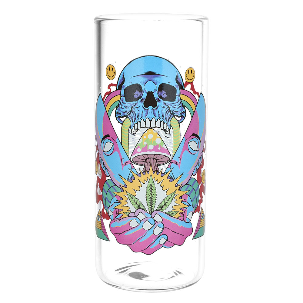 Pulsar Source of Life Gravity Bong - 11.25" with Colorful Skull Artwork