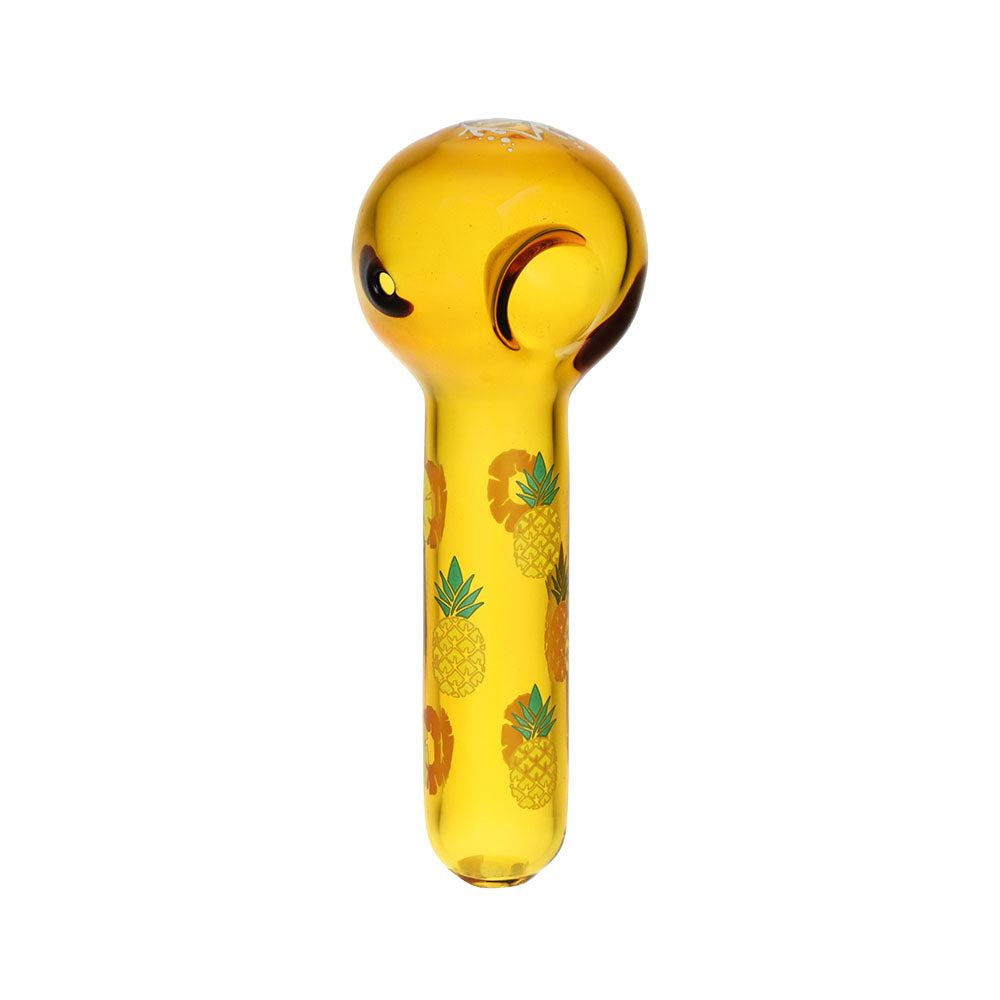Pulsar Pineapple Express Herb Pipe with Pineapple Design - 10" 14mm Front View