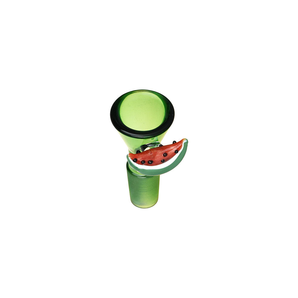 Pulsar Watermelon Zkittles Herb Pipe in Borosilicate Glass, 14mm F, Front View