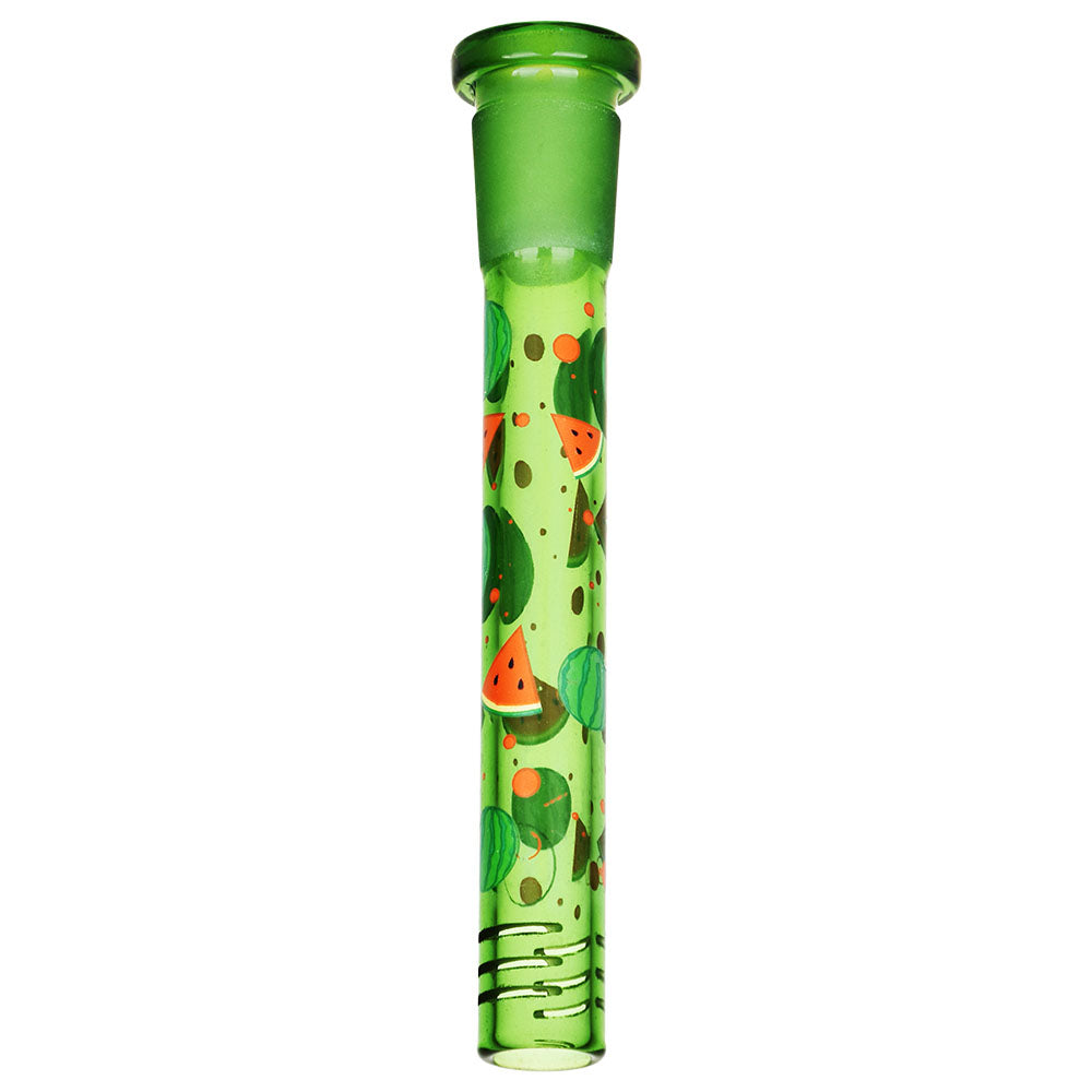 Pulsar Watermelon Zkittles Glass Bong Front View with Colored Glass Design - 10" 14mm