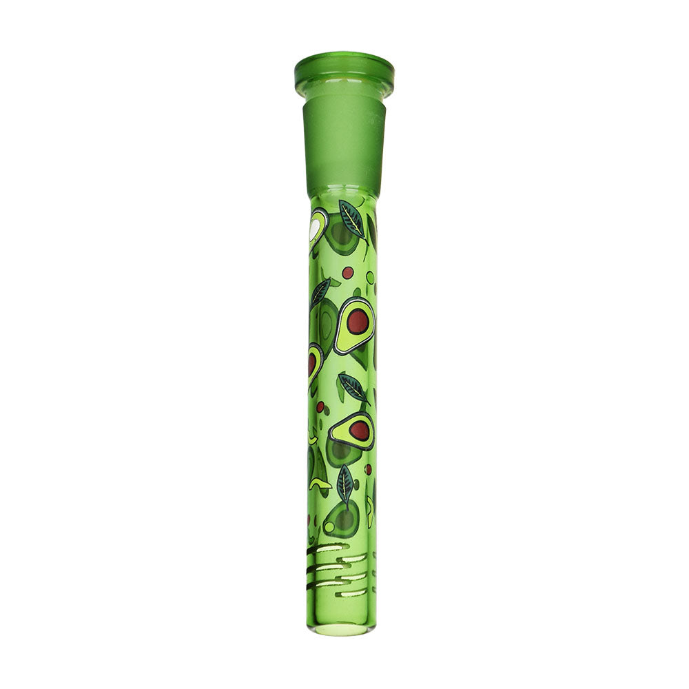 Pulsar Avocado Gold Herb Pipe, 10" 14mm, Borosilicate Glass, Front View on White