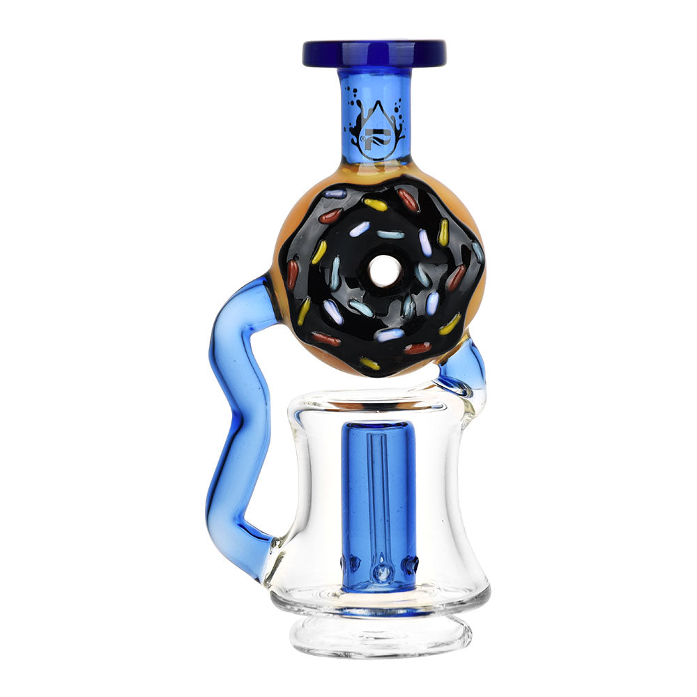 Pulsar Donut Recycler Attachment in Chocolate for Puffco Peak/Pro, Front View