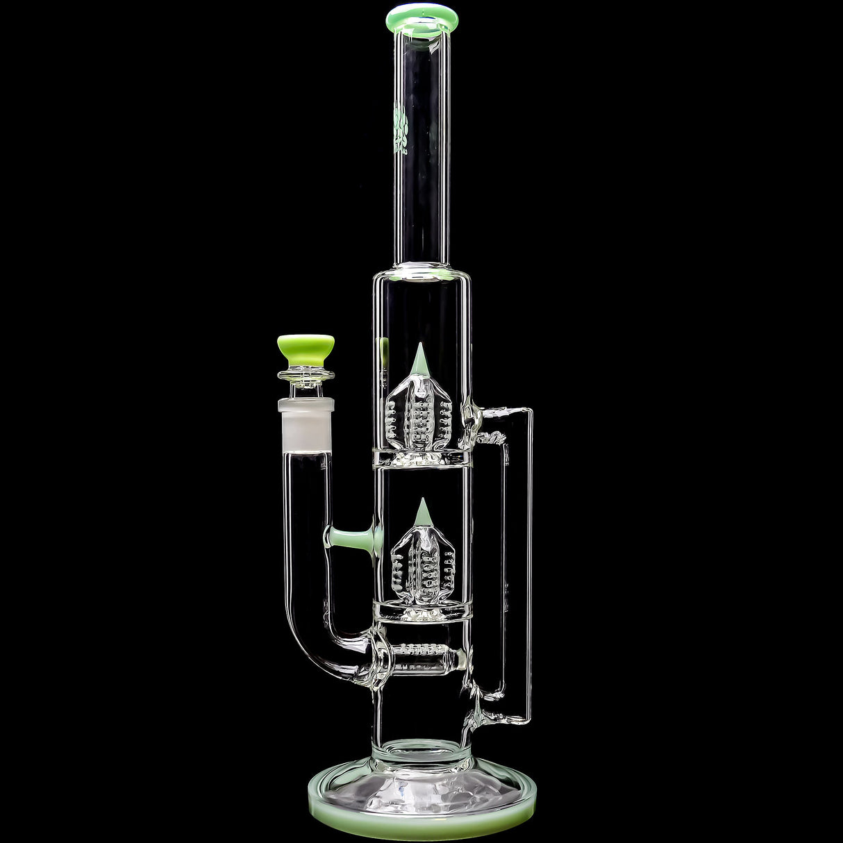 Calibear 16'' Triple Perc Tower Recycler Bong