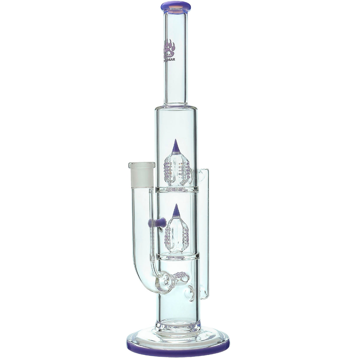 Calibear 16'' Triple Perc Tower Recycler Bong