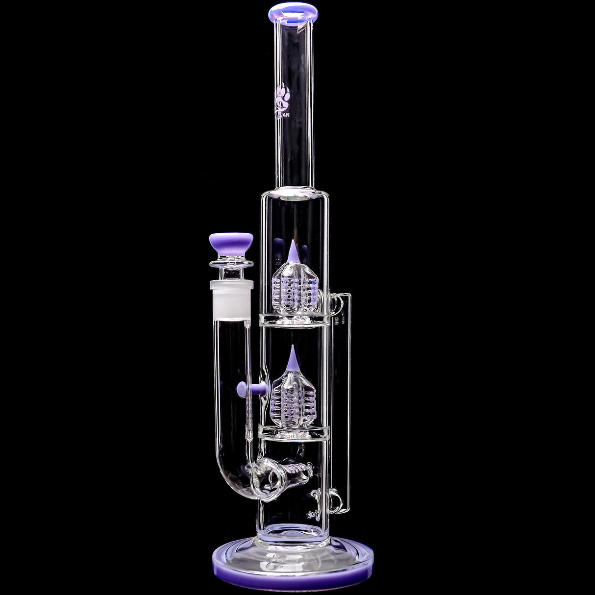 Calibear 16'' Triple Perc Tower Recycler Bong