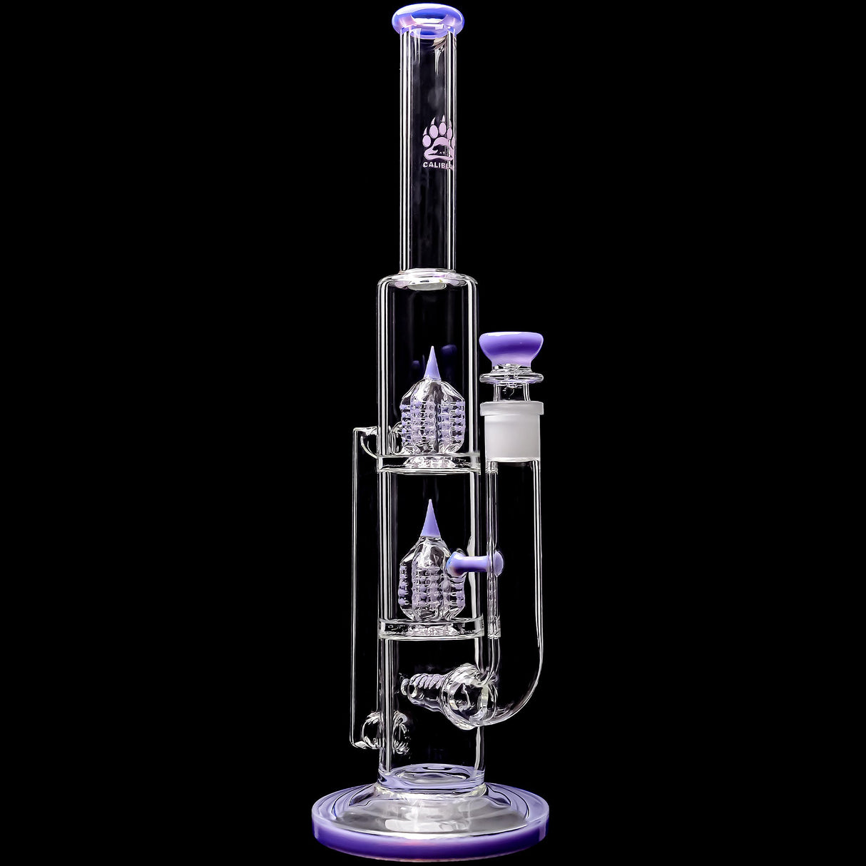 Calibear 16'' Triple Perc Tower Recycler Bong