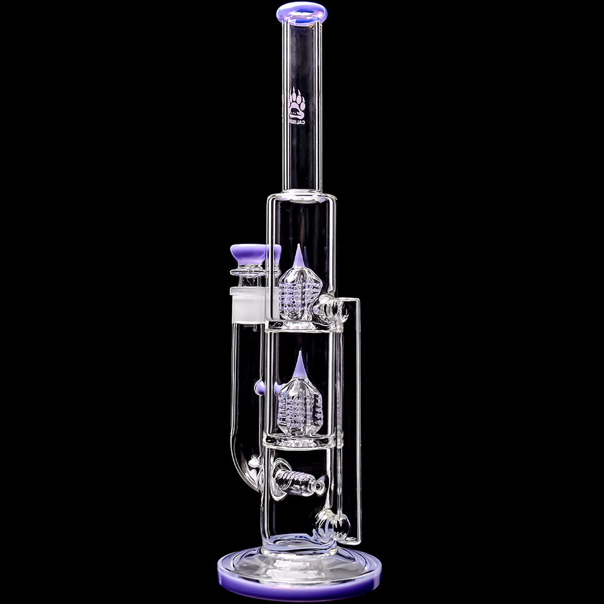 Calibear 16'' Triple Perc Tower Recycler Bong