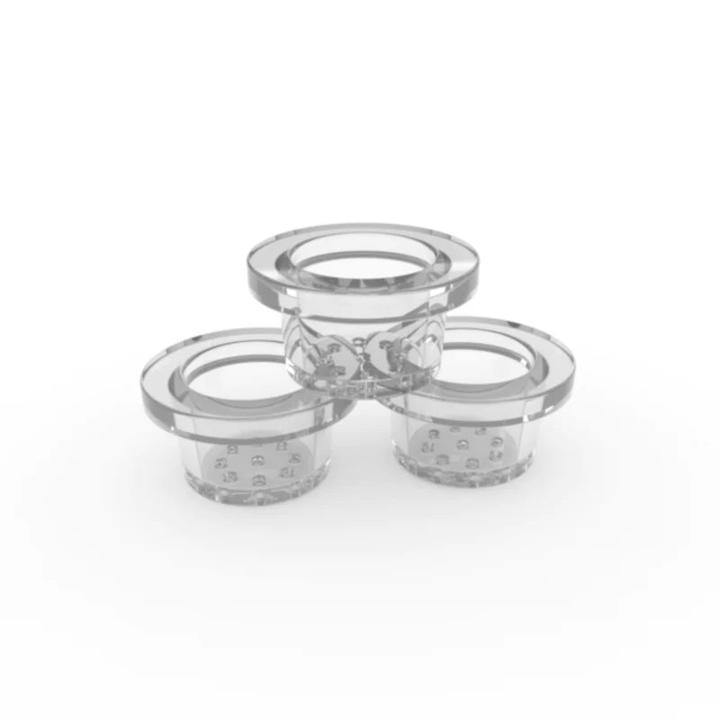 Weedgets MAZE-X Pipe 3-Pack Borosilicate Glass Bowls, Easy Clean, Perfect Fit