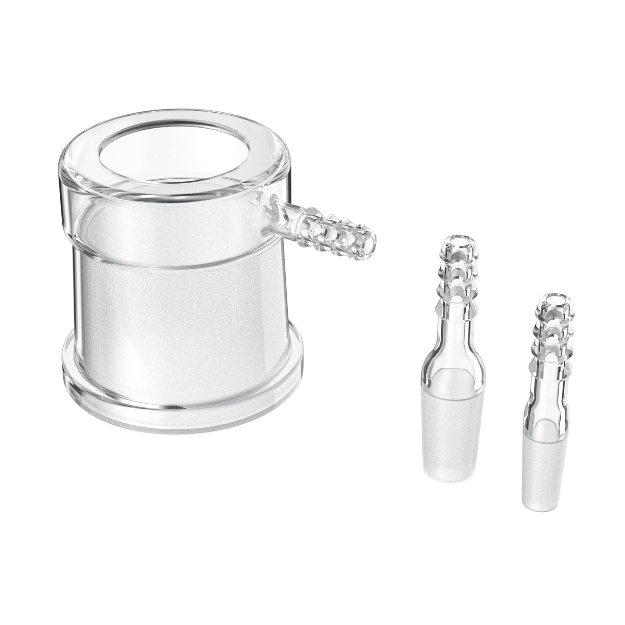 Dr. Dabber Switch Whip Attachment Kit for e-rigs, showing glass adapter and two connectors