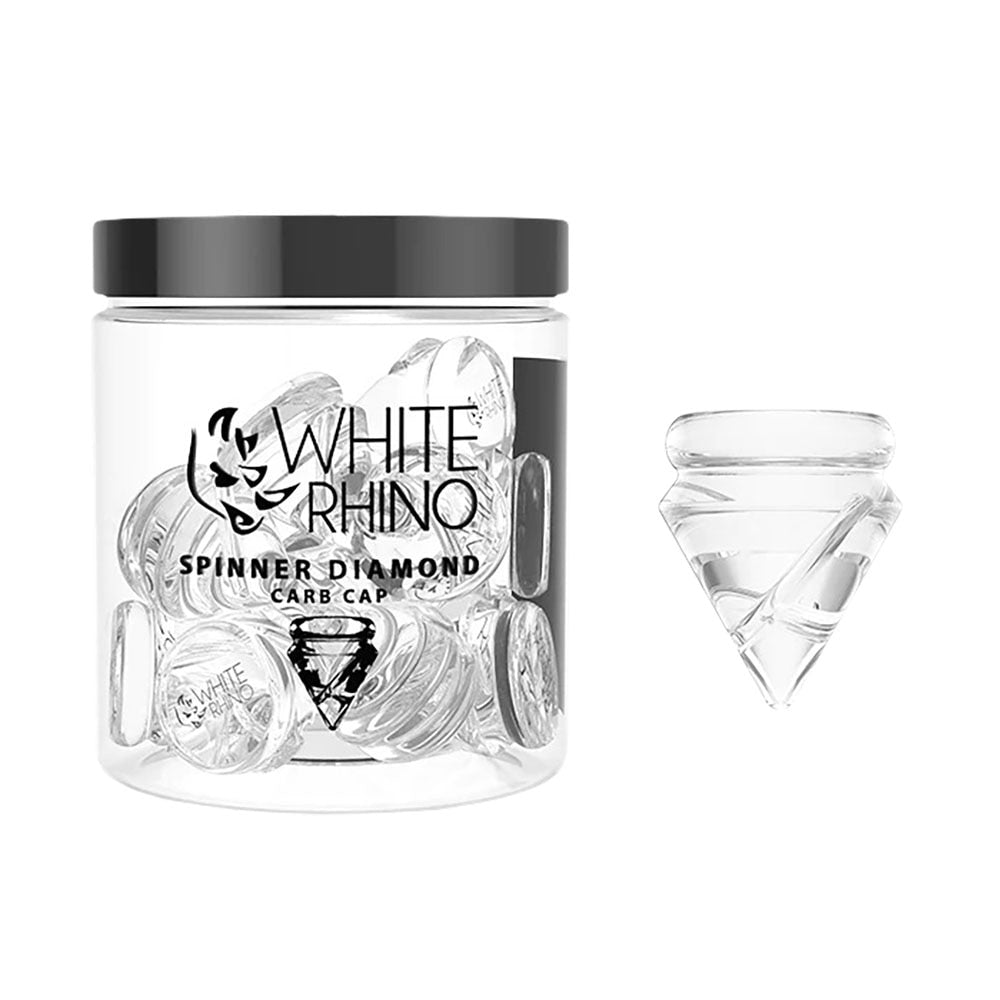 White Rhino Diamond Spinner Carb Cap | 28mm | 15 Pack