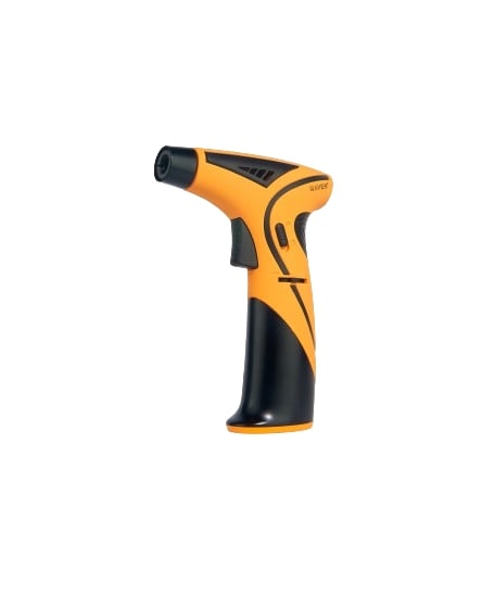 Maven Torch Space 7" Ergonomic Dab Torch in Yellow - High-Intensity, Windproof, Refillable
