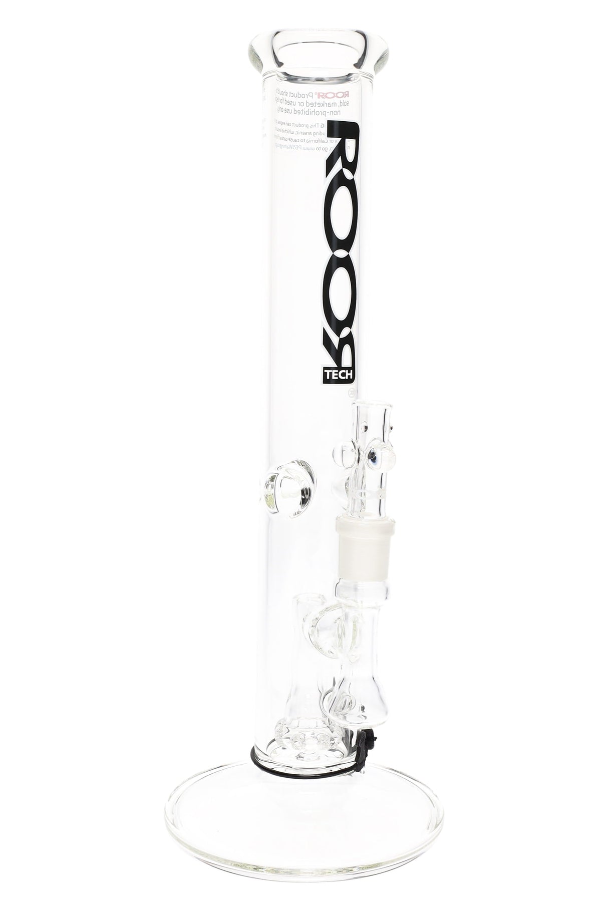 ROOR Tech 14″ Straight Tube Bong with Showerhead Perc – 5 mm Clear