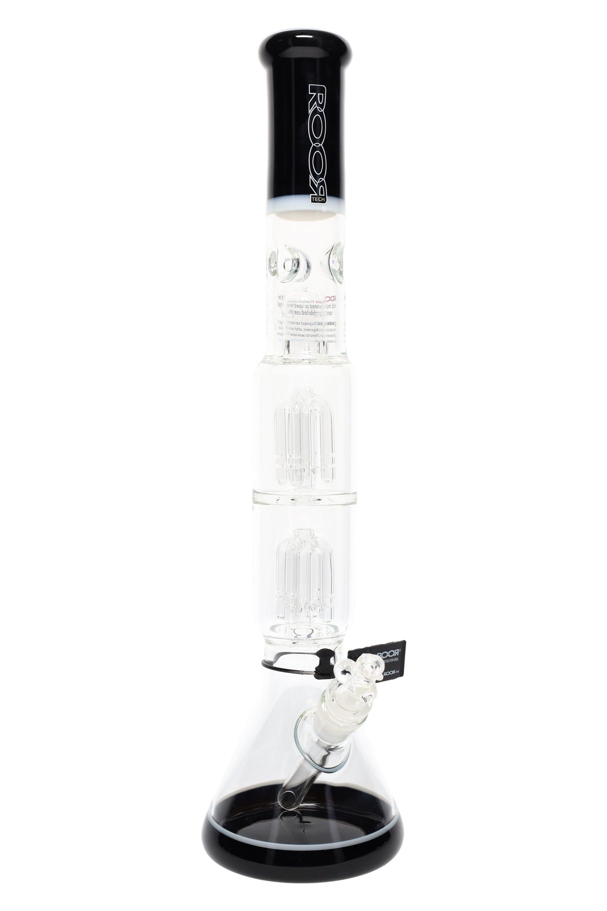 ROOR Tech 17" Multicolor Beaker Bong β Double Tree Percs
