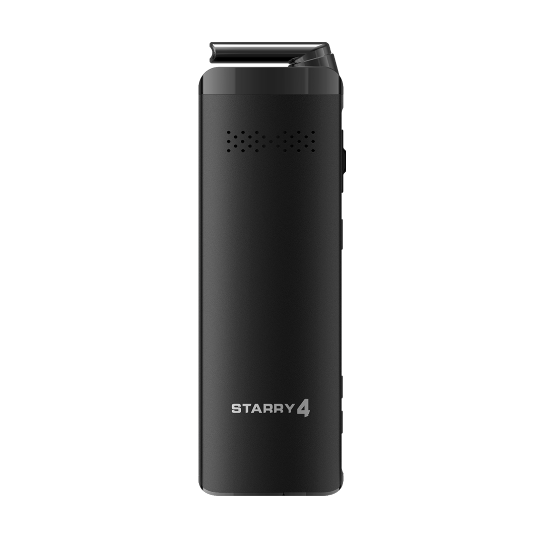 XVape XMAX Starry 4.0 Dry Herb Vaporizer in Black - Front View, Portable Design
