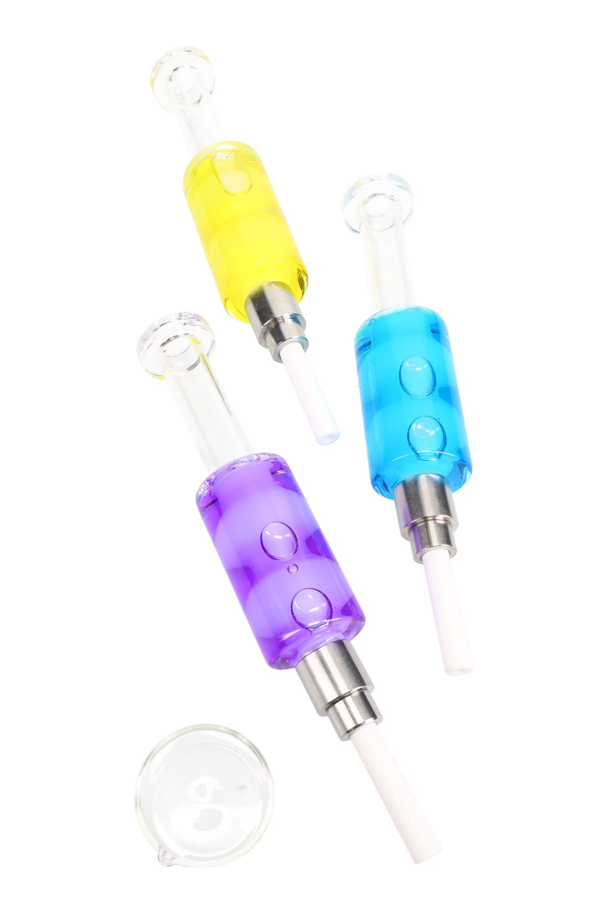Fluid-Filled Glass Dab Straw Kit “Color Splash”
