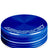Aerospaced 2 Piece Aluminum Grinder in Blue, Portable Design, Front View on White Background