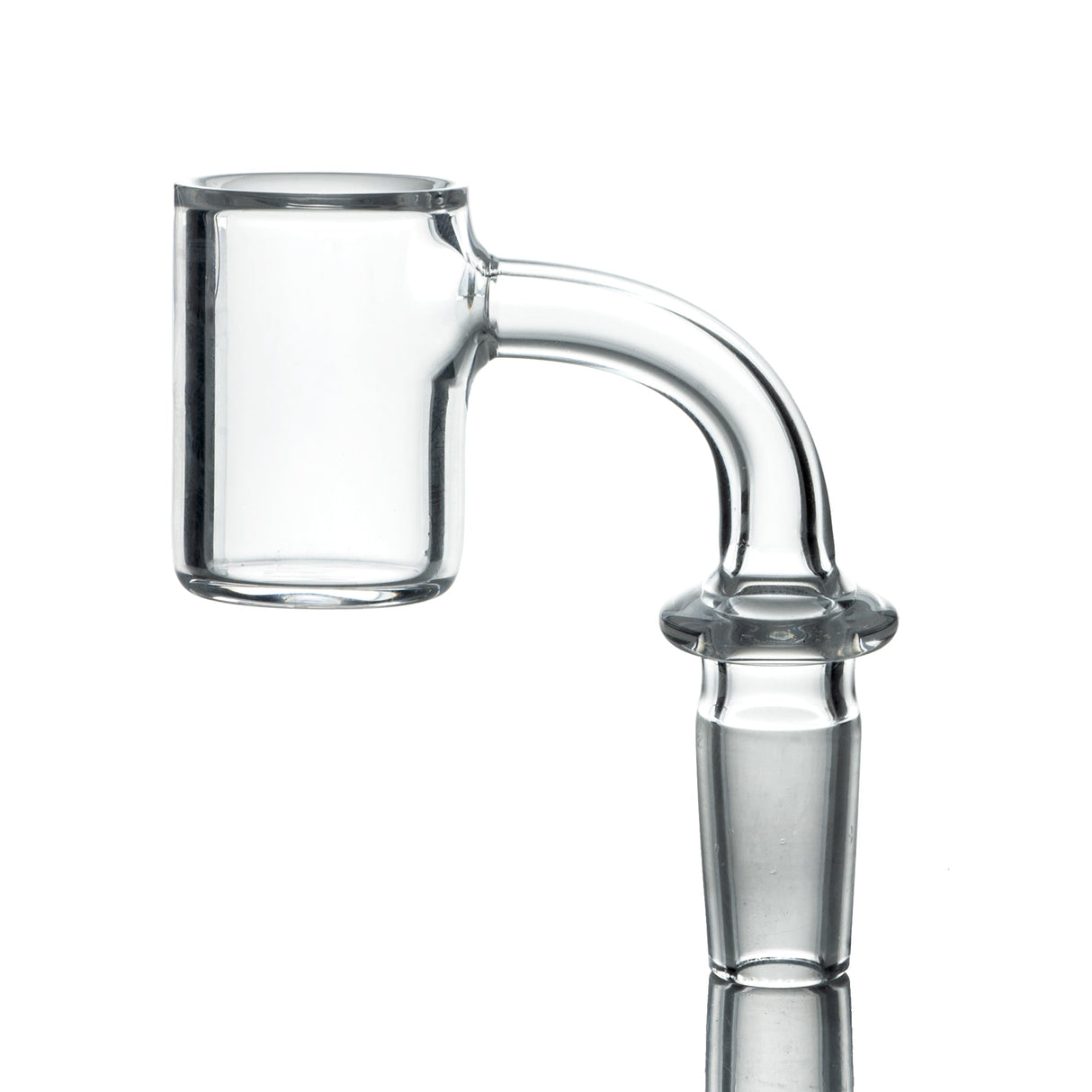 AFM Quartz Banger with Beveled Edge, 3mm Thick, 25mm Diameter for Dab Rigs, Side View