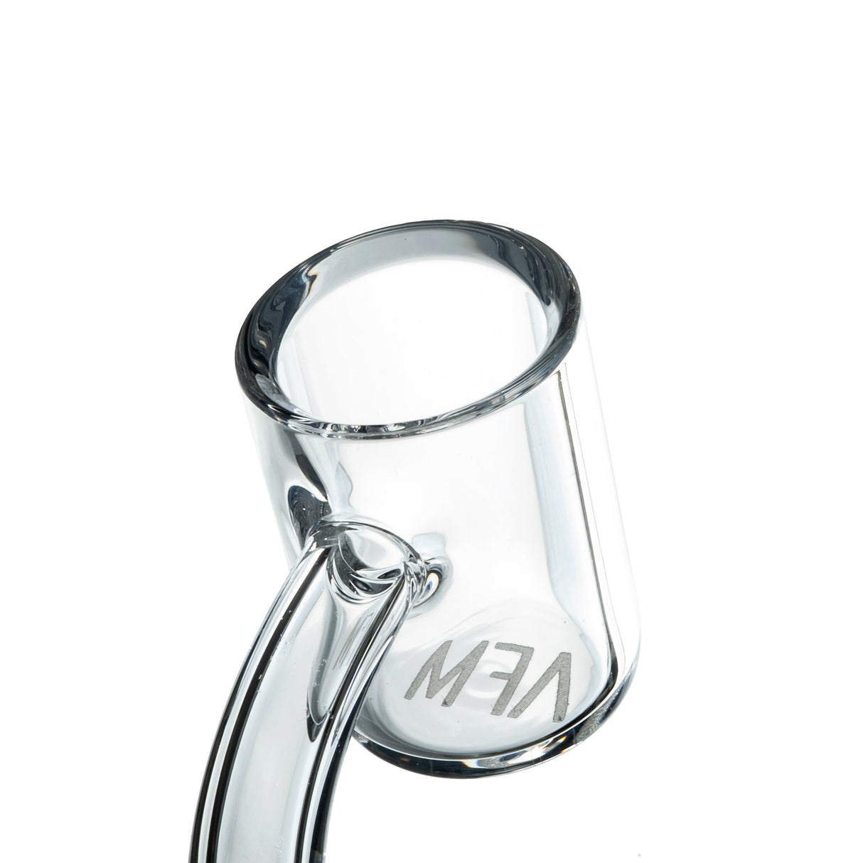 AFM Quartz Banger with Beveled Edge, 3mm Thick and 25mm Wide, Clear View