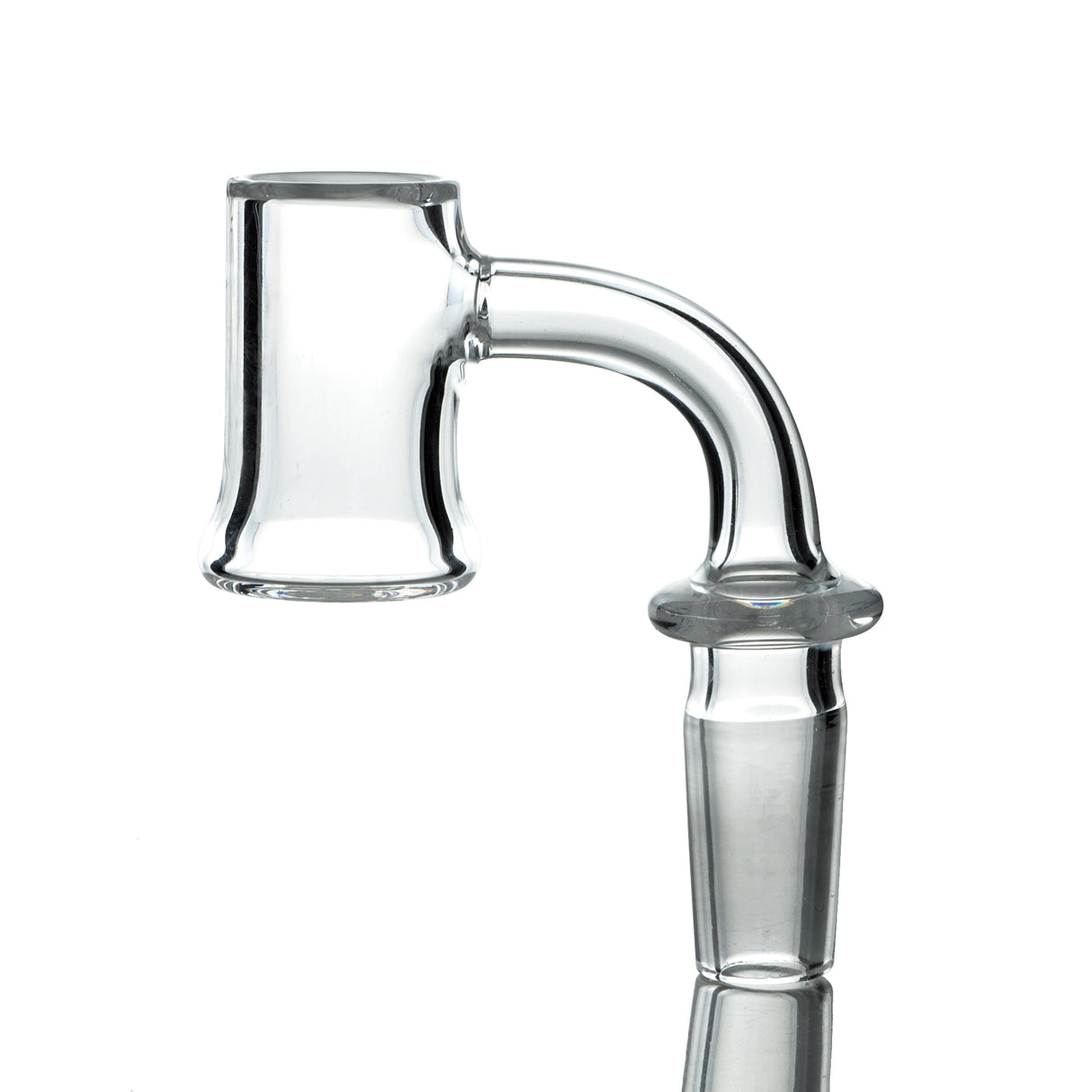 AFM Flat Top Bell Bottom Quartz Banger, 3mm Thick, 20mm Wide for Dab Rigs - Side View