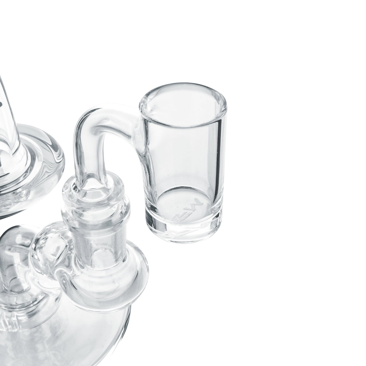 AFM Full Weld Banger 2mm X 20mm, Thick Bottom Quartz Banger for Dab Rigs, Close-Up