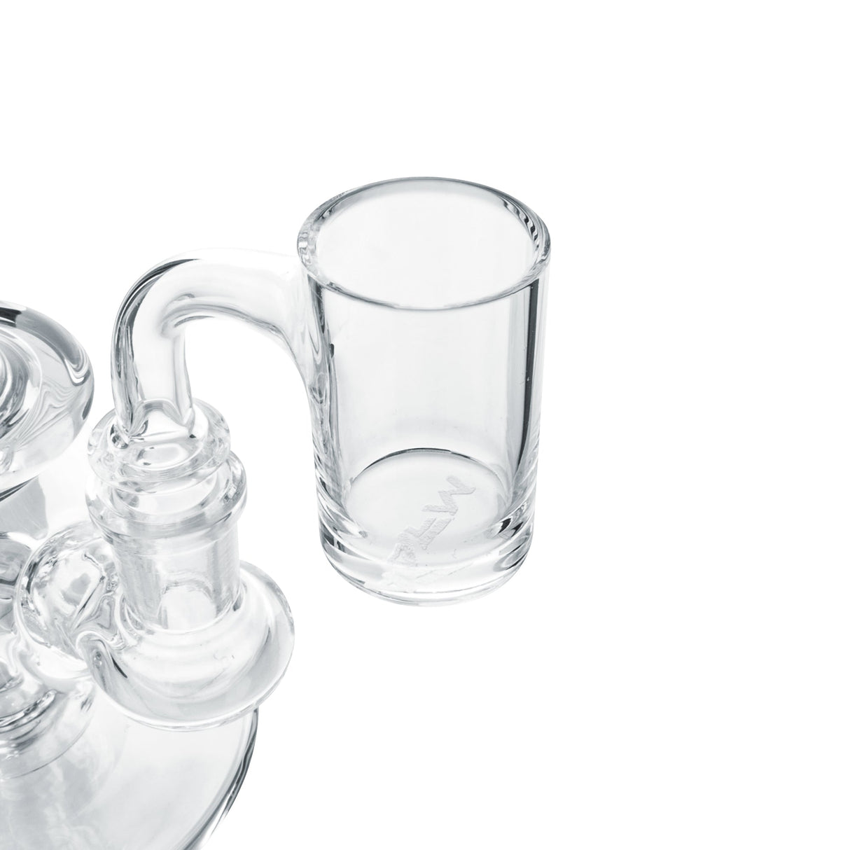 AFM Full Weld Banger 2mm Thick Bottom for Dab Rigs, 25mm Quartz, Side View