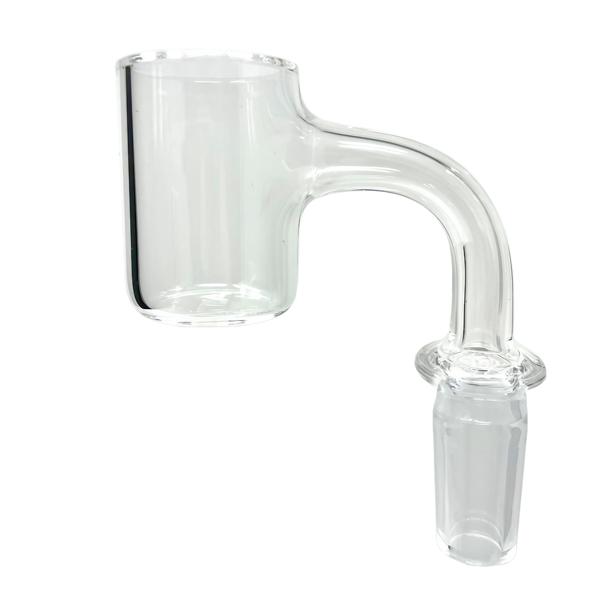 AFM Full Weld Banger 3mm thick quartz side view for dab rigs, 25mm heavy wall design