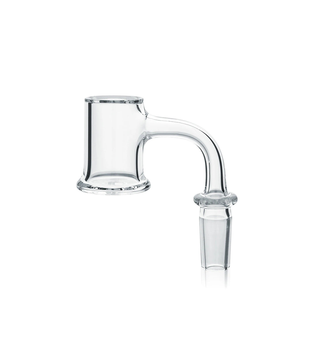 AFM Full Weld Bell Bottom 20mm Quartz Banger for Concentrates - Clear, Side View