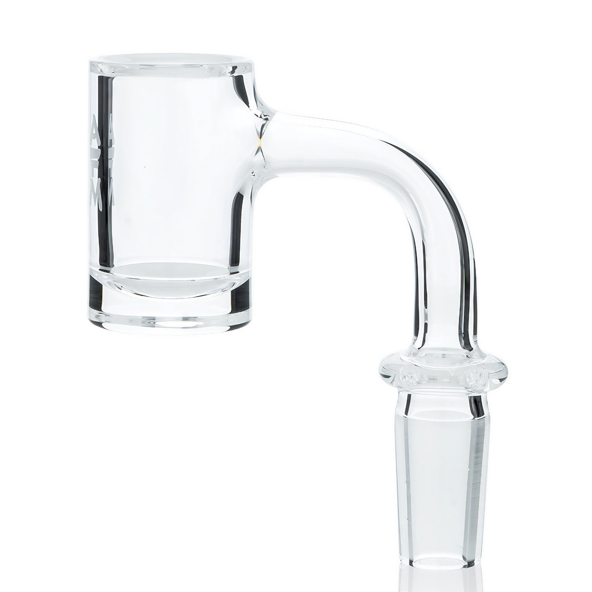 AFM Full Weld Round Thick Bottom 25mm Quartz Banger for Dab Rigs, Heavy Wall Side View