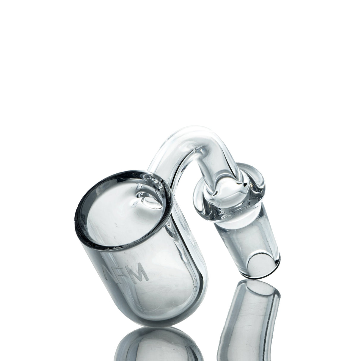 AFM Quartz Banger Hanger, Round Bottom 3mm Thick, 25mm Wide for Dab Rigs, Side View