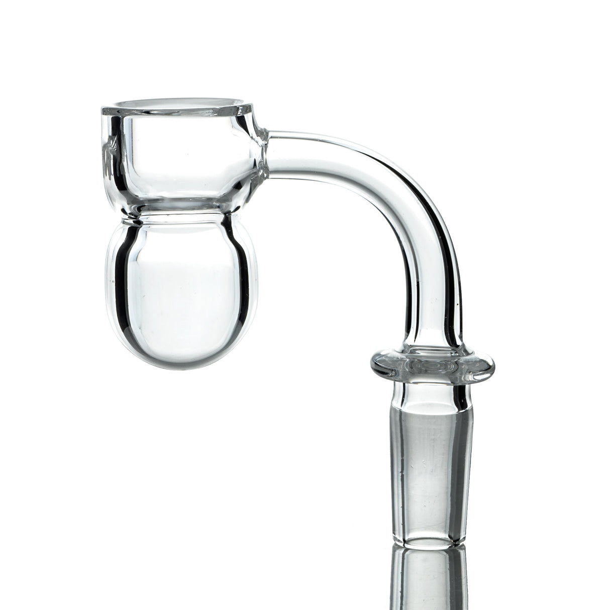 AFM Quartz Banger with Round Bottom Splash Guard, 5mm Thick, Side View on White Background