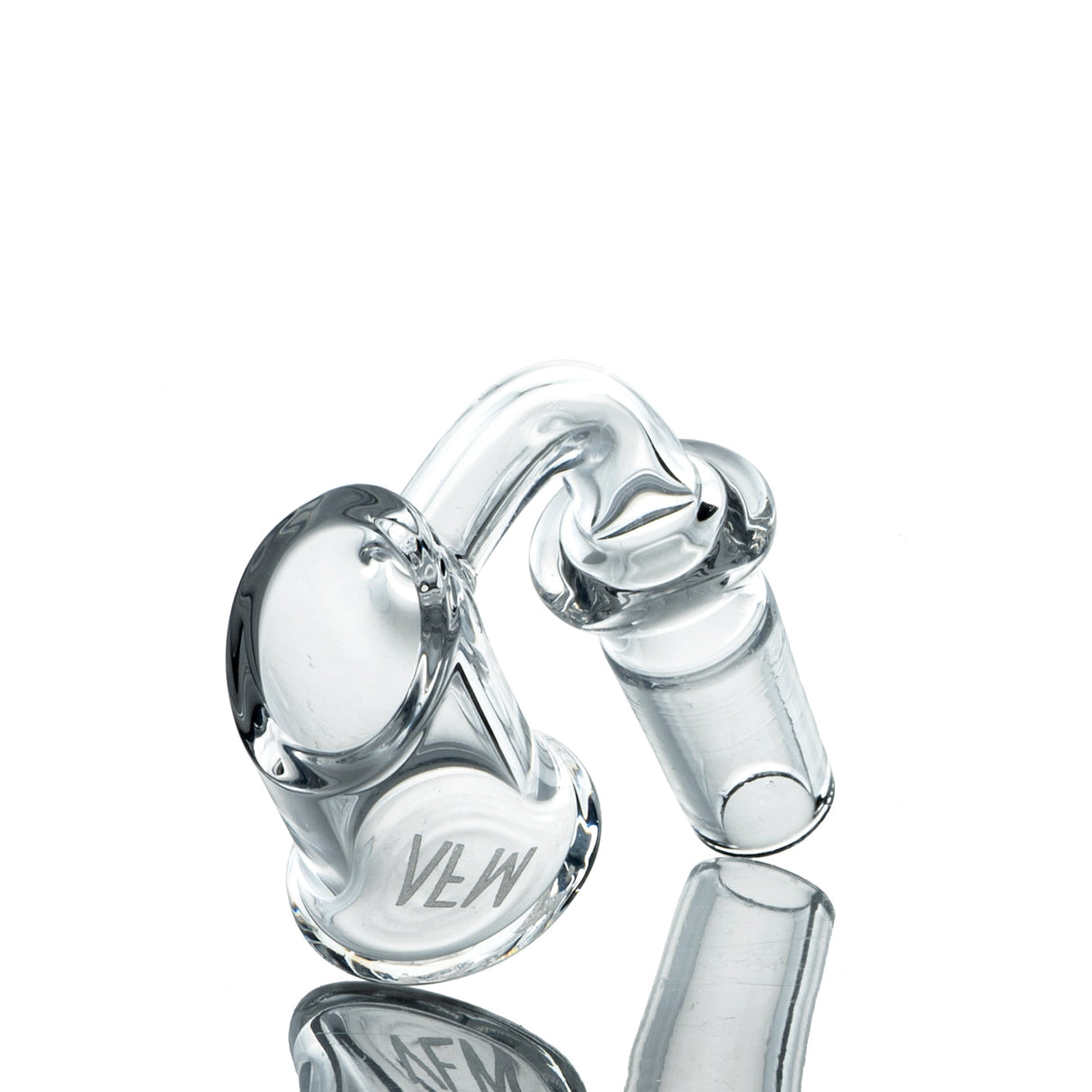 AFM Slant Top Banger 3mm X 20mm for Dab Rigs - Clear Quartz Side View