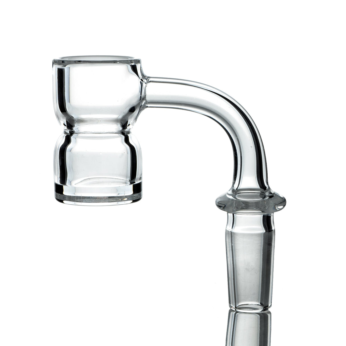 AFM Quartz Banger with Splash Guard and Thick Bottom, Side View for Dab Rigs