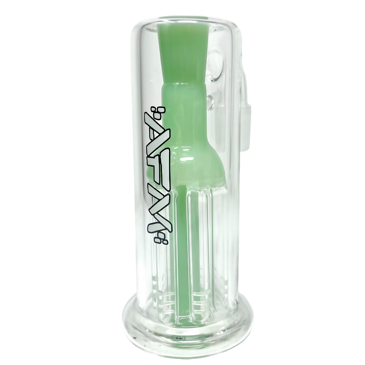 AFM Tall Boy 6 Arm Percolator Ash-catcher 5" front view on white background, 45/90 degree joint