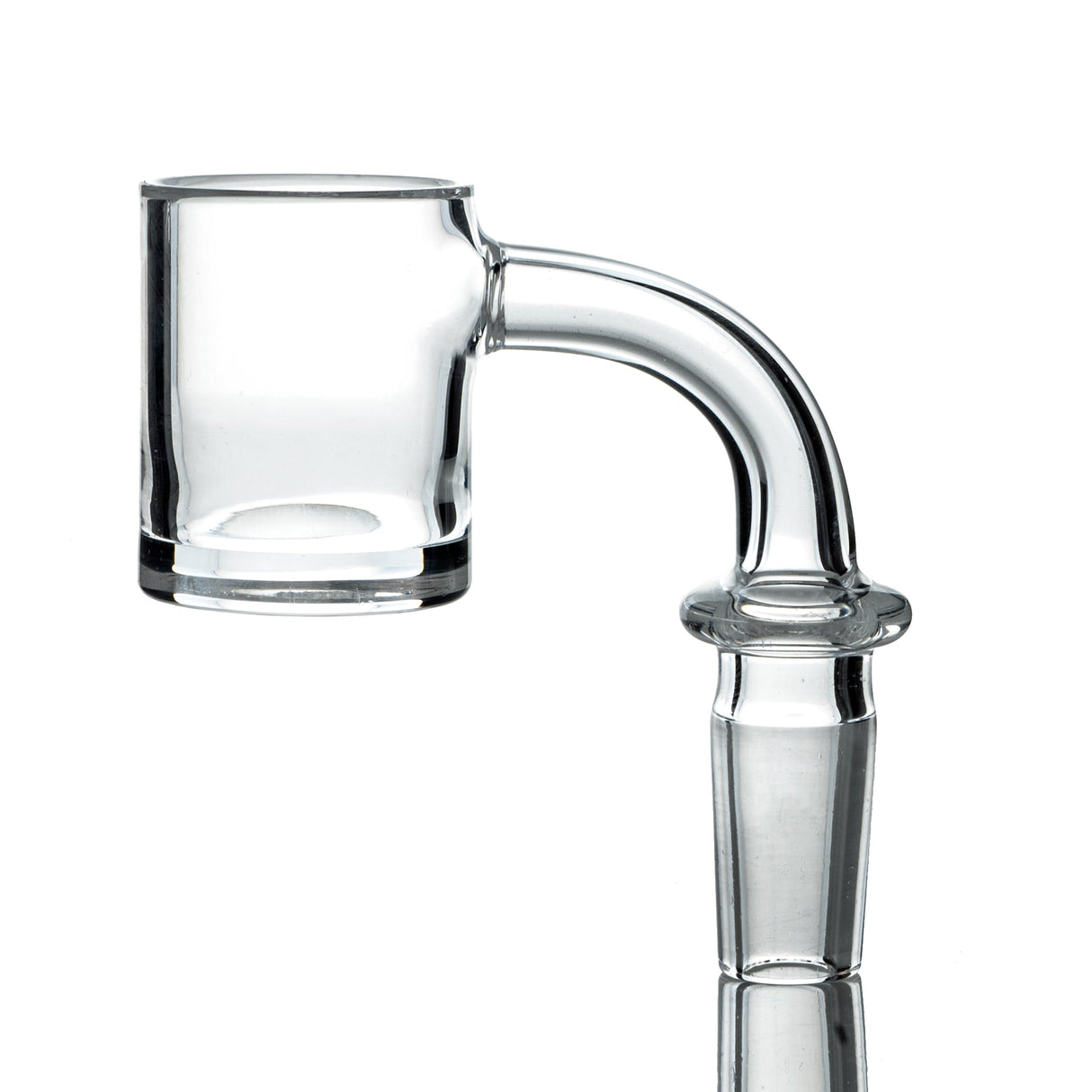 AFM Thick Bottom Quartz Banger Hanger, 5mm Thickness, Medium Size, Side View