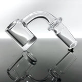 AFM Thick Bottom Quartz Banger with 3mm Wall and 20mm Diameter - Clear, Side View