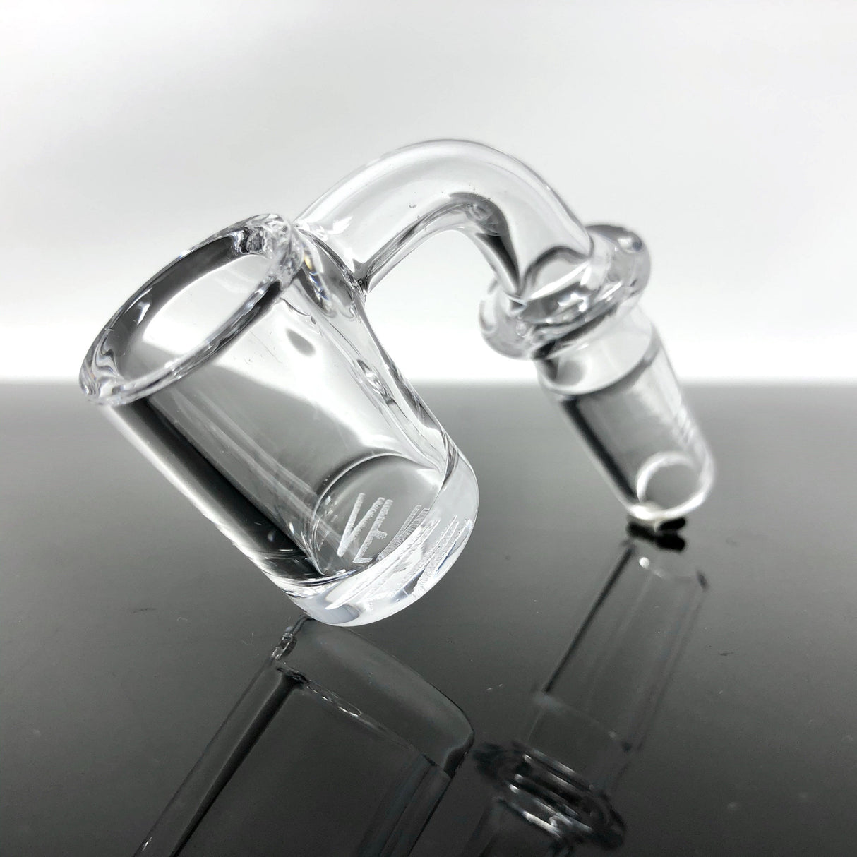 AFM Thick Bottom Quartz Banger, 3mm X 20mm, Medium Size, 5mm Thickness, Side View