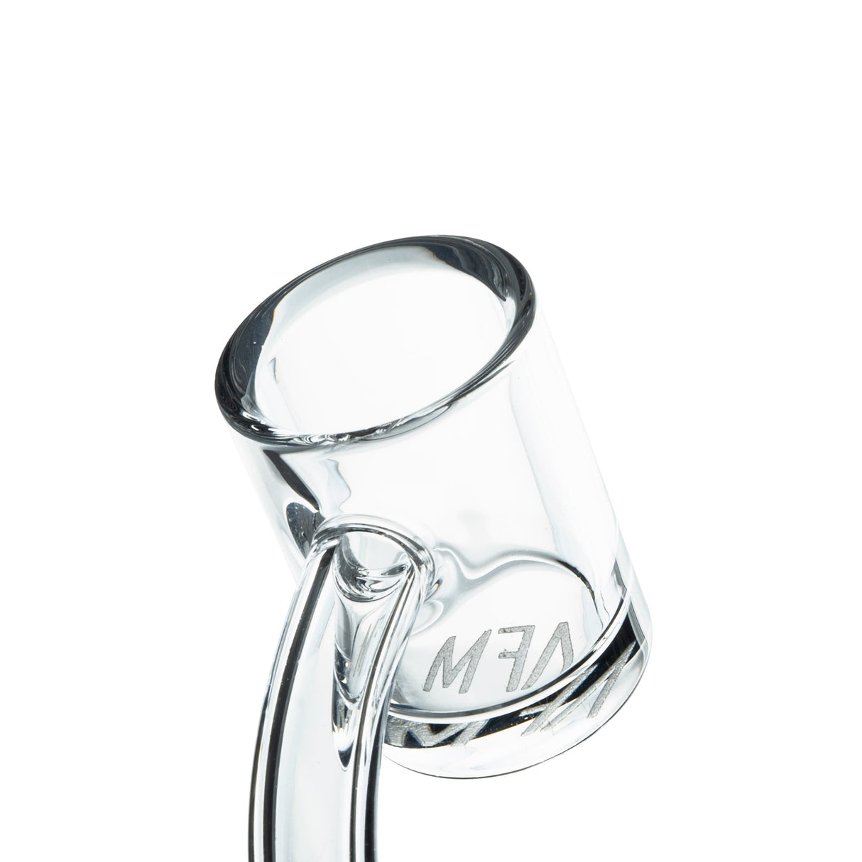 AFM Quartz Banger Hanger with Thick 5mm Bottom, 3mm Walls, 25mm Diameter - Close-Up