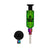aLeaf 2-in-1 Liquid Purifier Pro in Black - Portable Dab Straw & Pipe Combo with Glass Body