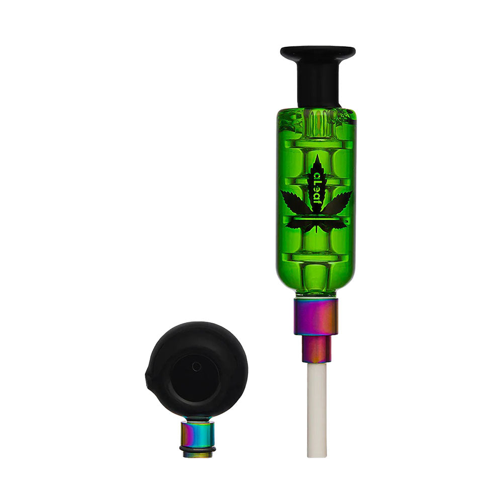 aLeaf 2-in-1 Liquid Purifier Pro in Black - Portable Dab Straw & Pipe Combo with Glass Body