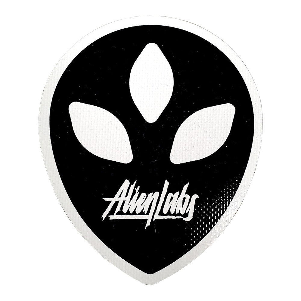 Alien Labs Dab Mat featuring a black alien head design, 7" x 5.75", portable and easy to clean