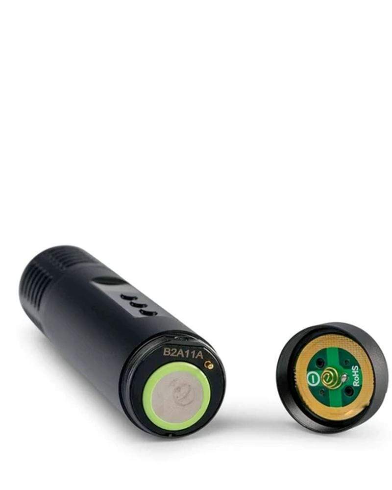 Arizer Air II Vaporizer in black with battery compartment open, portable design, for dry herbs