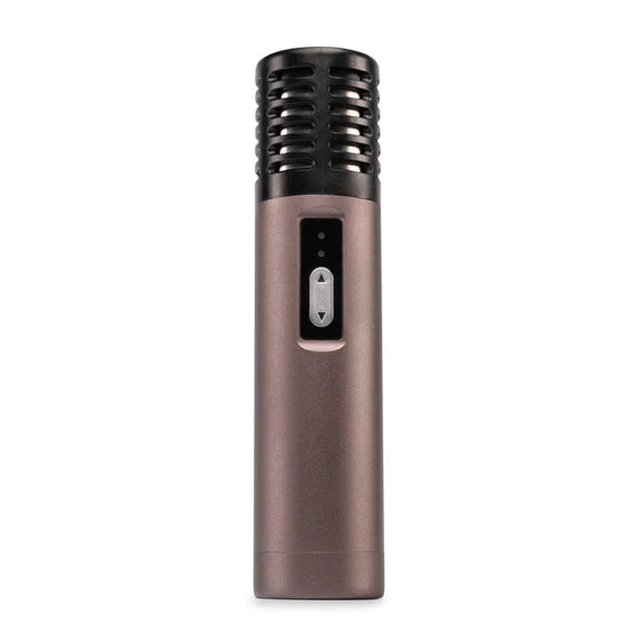 Arizer Air Vaporizer in Titanium color, portable design with ceramic heating element, front view on white background