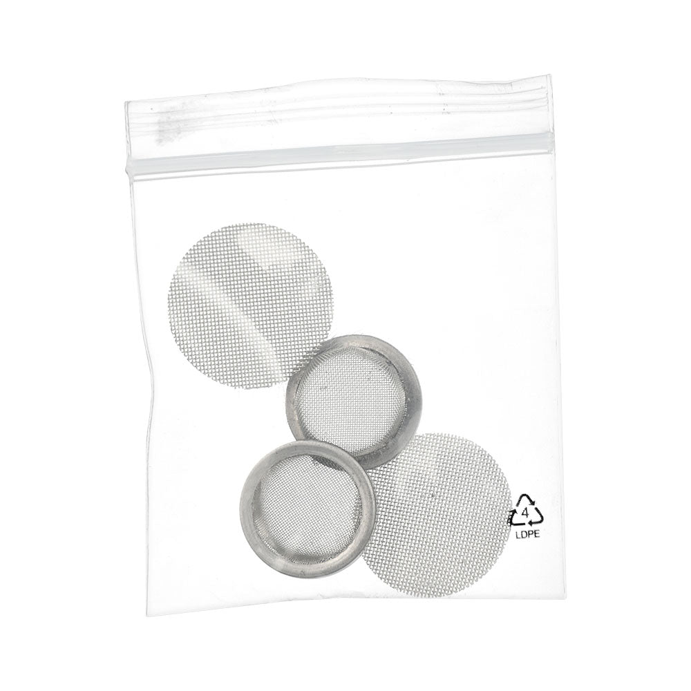 Arizer Multi Screen Pack 4pk, stainless steel mesh filters for vaporizers, on white background