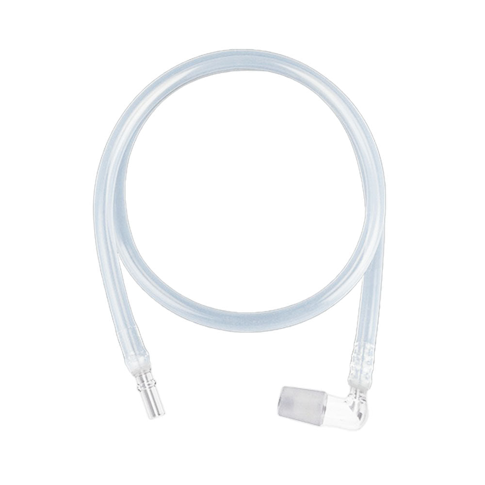 Arizer 3' Silicone Whip for vaporizers, clear, portable design with glass mouthpiece and adapter