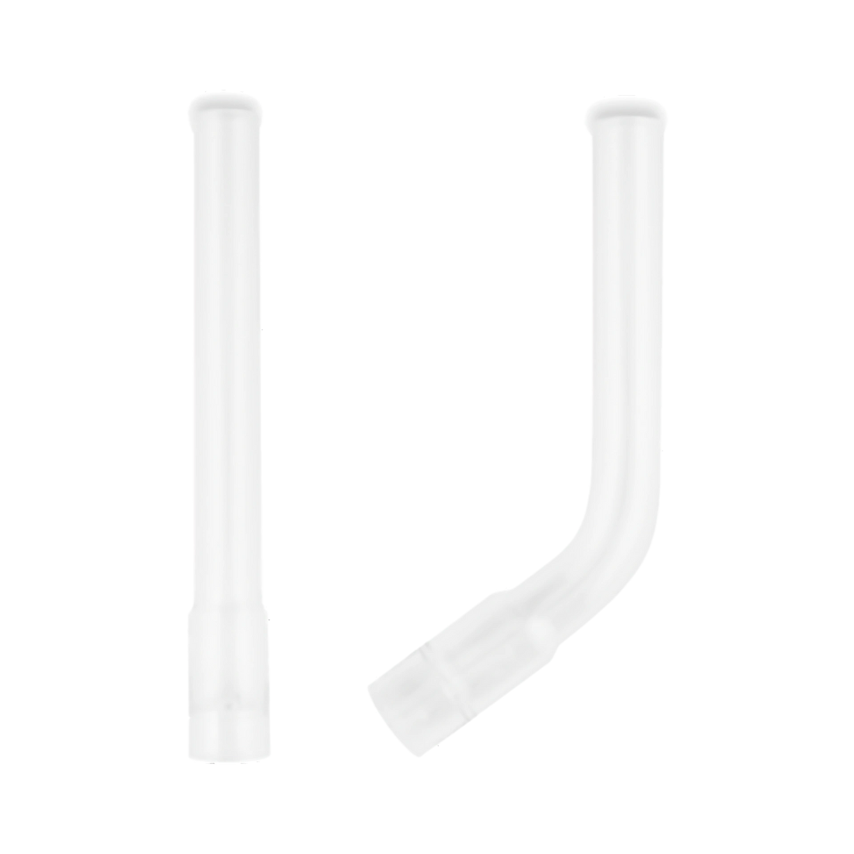 Arizer Solo Glass Mouthpiece - Clear Bent Borosilicate, Portable Design, Front View