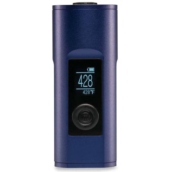 Arizer Solo II Vaporizer in Blue - Front View with Digital Temperature Display