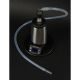 Arizer V-Tower Dry Herb Desktop Vaporizer with Ceramic Heating Element on Black Background